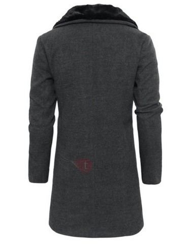 Fleece Zipper Fashion Men's Warm Winter Coat