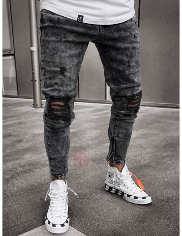 Worn Hole Fashion Men's Jeans