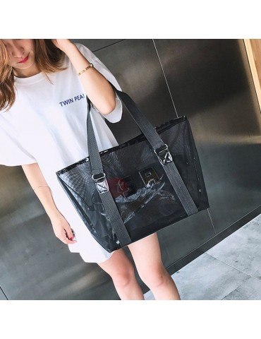 ABS Plastic Letter Thread Square Tote Bags