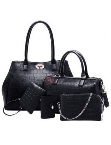 Classic Pu with Little Bags Women's Bag Set
