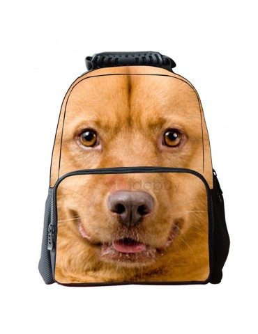 3D Animal Pattern Zipper Backpack