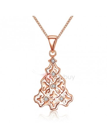 Christmas Hollow Out Alloy Necklaces