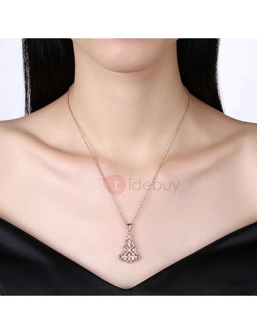Christmas Hollow Out Alloy Necklaces