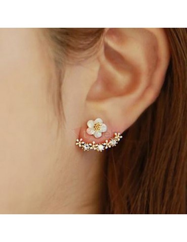 Alloy Korean Floral Party Earrings